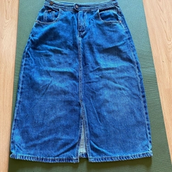 Váy jeans xẻ trước 523698