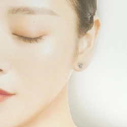 K18WG Bông tai kim cương hình ruy băng 0.10CT - Hàng hiệu Chính hãng 868269