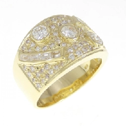 Nhẫn kim cương K18YG 1.48CT - Hàng hiệu Authentic