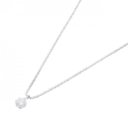 K18WG Solitaire Dây chuyền kim cương 0.10CT - Hàng hiệu Chính hãng 863244