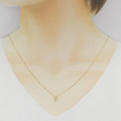 K18YG Dây chuyền kim cương chéo 0.06CT - Hàng hiệu chính hãng 858347