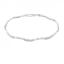 K18WG Vòng tay kim cương 0.15CT - Hàng hiệu Chính hãng 873626