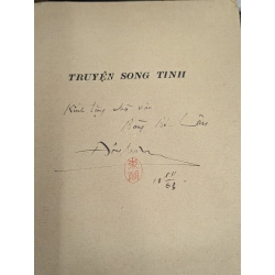 TRUYỆN SONG TINH - NGUYỄN HỬU HÀO ( ĐÔNG HỒ KHẢO CỨU VÀ SAO LỤC ) ( SÁCH CÓ CHỮ KÝ CỦA DỊCH GIẢ ĐÔNG HỒ TẶNG BÀNG BÁ LÂN ) 300499