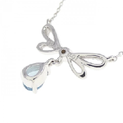 K18WG Blue Topaz Necklace - Hàng hiệu Authentic 865038