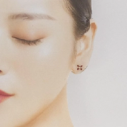 K18PG Garnet Bông tai - Hàng hiệu Chính hãng 868704