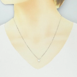 K18WG Solitaire Dây chuyền kim cương 0.20CT - Hàng hiệu Chính hãng 865555