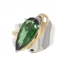 Nhẫn Tourmaline PT900/K18YG - Hàng hiệu Authentic 852124