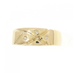 Nhẫn kim cương ba viên K18YG 0.03CT - Hàng hiệu chính hãng 851264