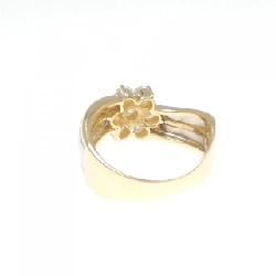 Nhẫn kim cương hoa K18YG/PT 0.59CT 673342