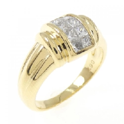 Nhẫn kim cương K18YG 0.67CT