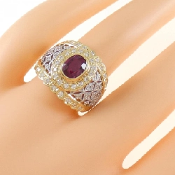 Nhẫn ruby K18YG/PT900 1.37CT 669972