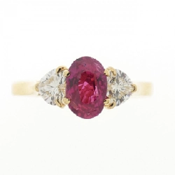 Nhẫn ruby hình trái tim K18YG 0.64CT 669562