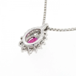 Dây chuyền ruby PT900/PT850 0.86CT - Hàng hiệu Chính hãng 865405