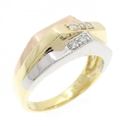 Nhẫn kim cương K18YG/PT900/K18PG 0.14CT