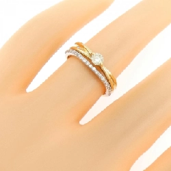 Nhẫn kim cương K18YG/PT900 0.180CT 668841