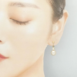 K18YG Bạch Ngọc Trai Bông Tai 9.2mm - Hàng hiệu Chính Hãng 873822