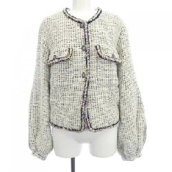 【Khuyến mãi】Áo khoác không cổ CHANEL