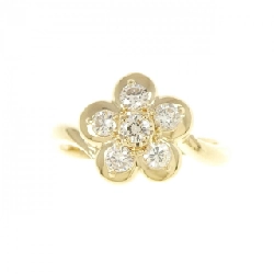 Nhẫn kim cương hoa K18YG 0.30CT 671562