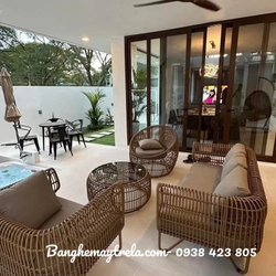 Sofa tổ yến hiện đại mây nhựa 447328