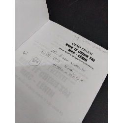 Giáo trình kinh tế chính trị Mác - Lênin (dành cho bậc đại học hệ không chuyên lý luận chính trị) mới 80% ố nhẹ bẩn có viết nhẹ 2022 HCM2811 GIÁO TRÌNH, CHUYÊN MÔN 918503