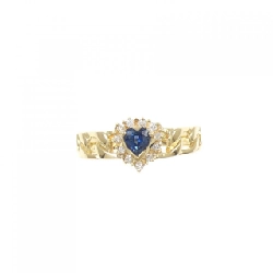 Nhẫn Sapphire hình trái tim K18YG - Hàng hiệu Authentic 847813