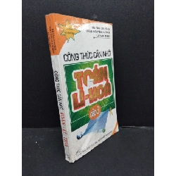 Công thức cần nhớ toán - lí - hóa cấp 3 mới 80% bẩn gấp bìa 2019 HCM2608 GIÁO TRÌNH, CHUYÊN MÔN