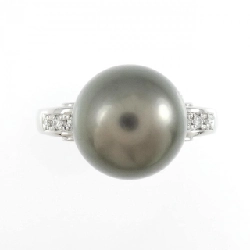 Tasaki Nhẫn Ngọc Trai Đen 11.2mm - Hàng hiệu Chính hãng 837608