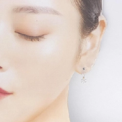 K18WG/K18YG Bông tai tuyết - Hàng hiệu Authentic 866537