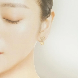 K18YG Bông tai hình trái tim × bướm - Hàng hiệu Chính hãng 874773