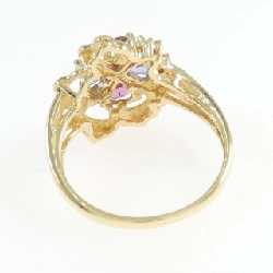 Nhẫn đá màu hoa K18YG 667469