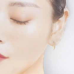 K18YG Khuyên tai dạng vòng - Hàng hiệu Chính hãng 864472