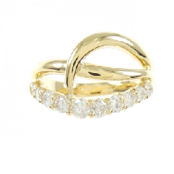 Nhẫn kim cương K18YG 0.51CT 672107