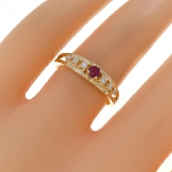 Nhẫn Ruby 18KTYG 666867