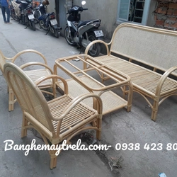 Bàn ghế sofa mây tự nhiên hiện đại 447542