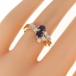 Nhẫn Sapphire K18YG 0.61CT 671743