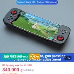 Tay Cầm Chơi Game Không Dây Co Giãn BSP D5 Đen 111265