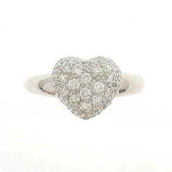 Nhẫn kim cương hình trái tim K18WG 0.50CT 666861