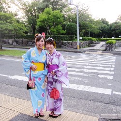 Yukata tím mua ở Nhật 964