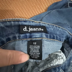 Quần jean hãng d.jeans size 12 màu xanh chính hãng 277833