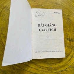 BÀI GIẢNG GIẢI TÍCH- NGUYỄN LÊ ANH 543416
