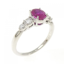 Nhẫn Ruby PT900 0.73CT