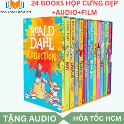 Sách - Roald Dahl 24 quyển có file mp3 full boxset tặng audio + film