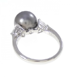 Nhẫn ngọc trai đen Mikimoto 10.4mm - Hàng hiệu Authentic 838875