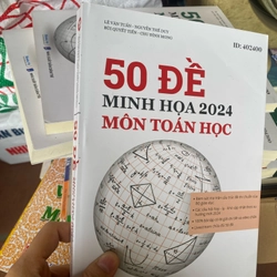 Sách 50 đề minh họa môn toán 2024