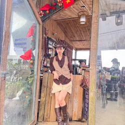 Áo sơ mi nữ vintage Nhật 603156