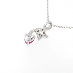 K10WG Mặt dây chuyền hình trái tim × hoa hồng - Hàng hiệu Authentic 861737