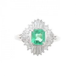 Nhẫn Emerald PT900 0.35CT - Hàng hiệu Chính hãng 849234