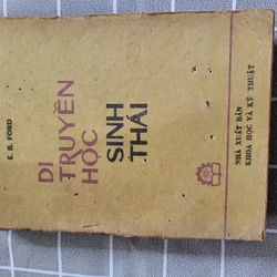 Đi truyền học sinh thái ; tác giả E.B. Ford