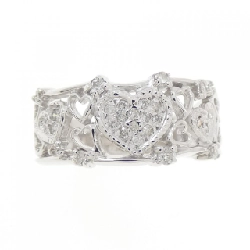 Nhẫn kim cương hình trái tim K18WG 0.27CT 668960