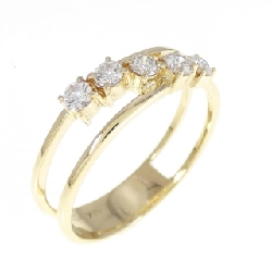 Nhẫn kim cương K18YG - Hàng hiệu Authentic